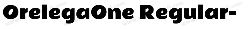 OrelegaOne Regular字体转换